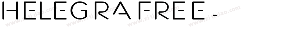 Helegra FREE字体转换